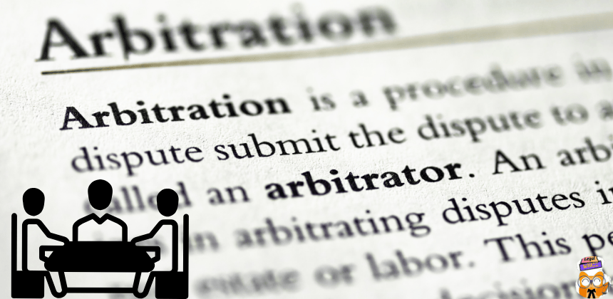 Arbitration definition and people doing arbitration by legal whizz