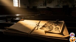 A worn case file on a courtroom bench, symbolizing the human cost of judicial pendency in India.