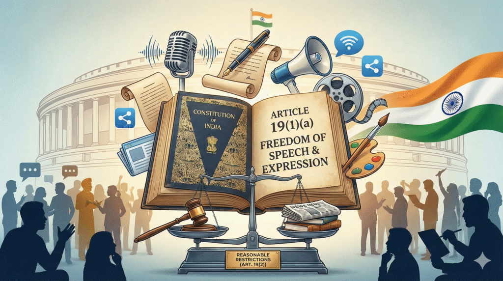 Freedom of Speech and Expression in India: Article 19(1)(a) Explained